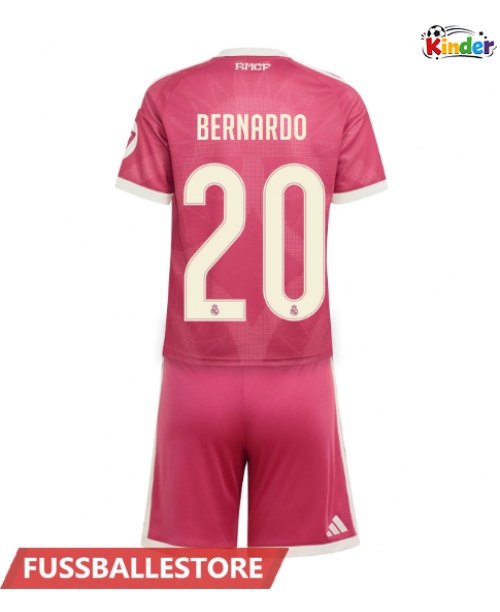 Günstige Real Madrid Bernardo Silva #20 3rd trikot Kinder 2026-27 Kurzarm (+ Kurze Hosen)